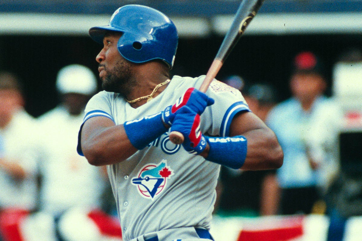 Joe Carter bats for Toronto